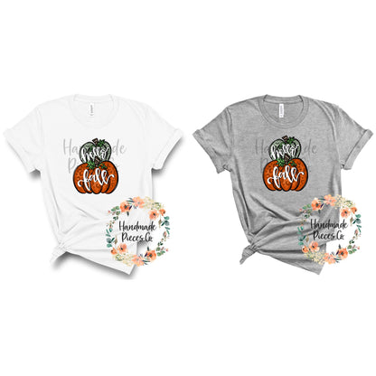 Hello Fall Pumpkin Stack, Leopard - Sublimation or HTV Transfer