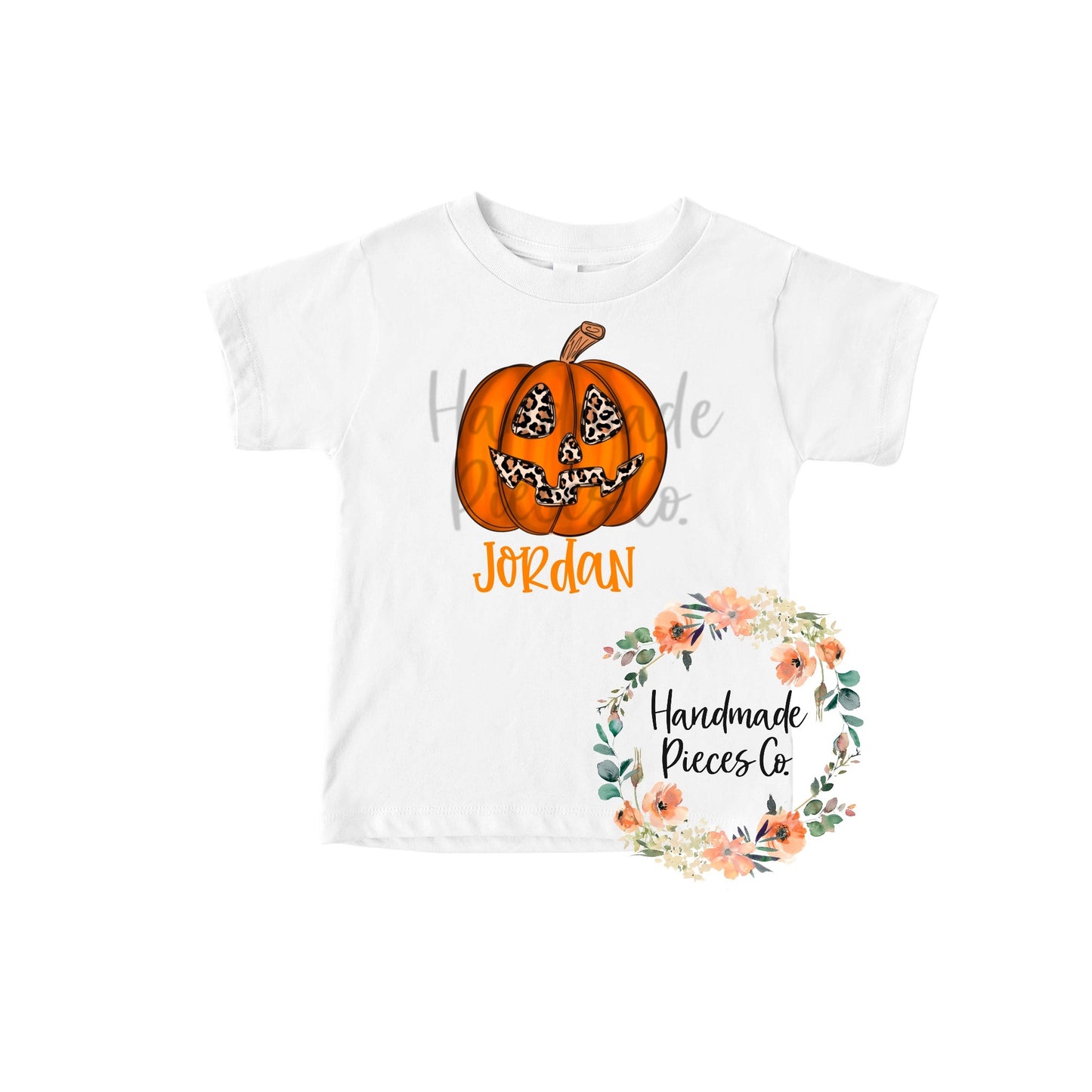 Jackolantern, Leopard - Name Optional - Sublimation or HTV Transfer