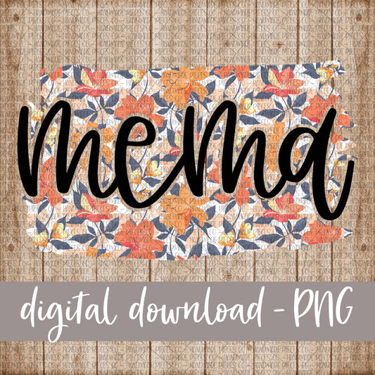 Mema Brushstroke, Floral 7 - Digital Download