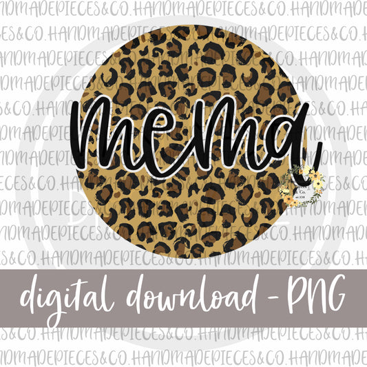 Mema Round, Leopard - Digital Download