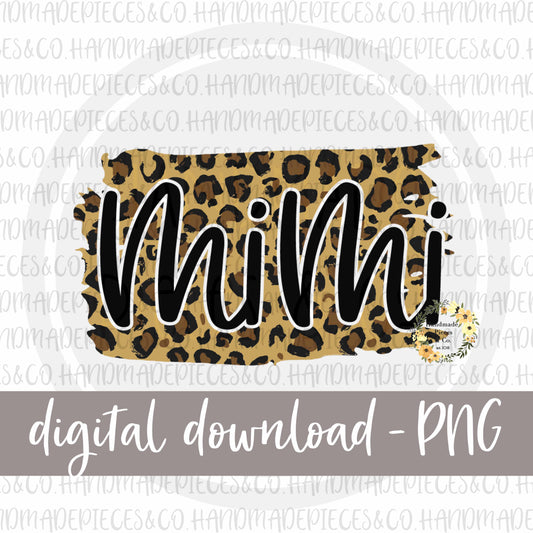 Mimi Brushstroke, Leopard - Digital Download