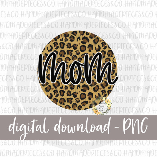 Mom Round, Leopard - Digital Download