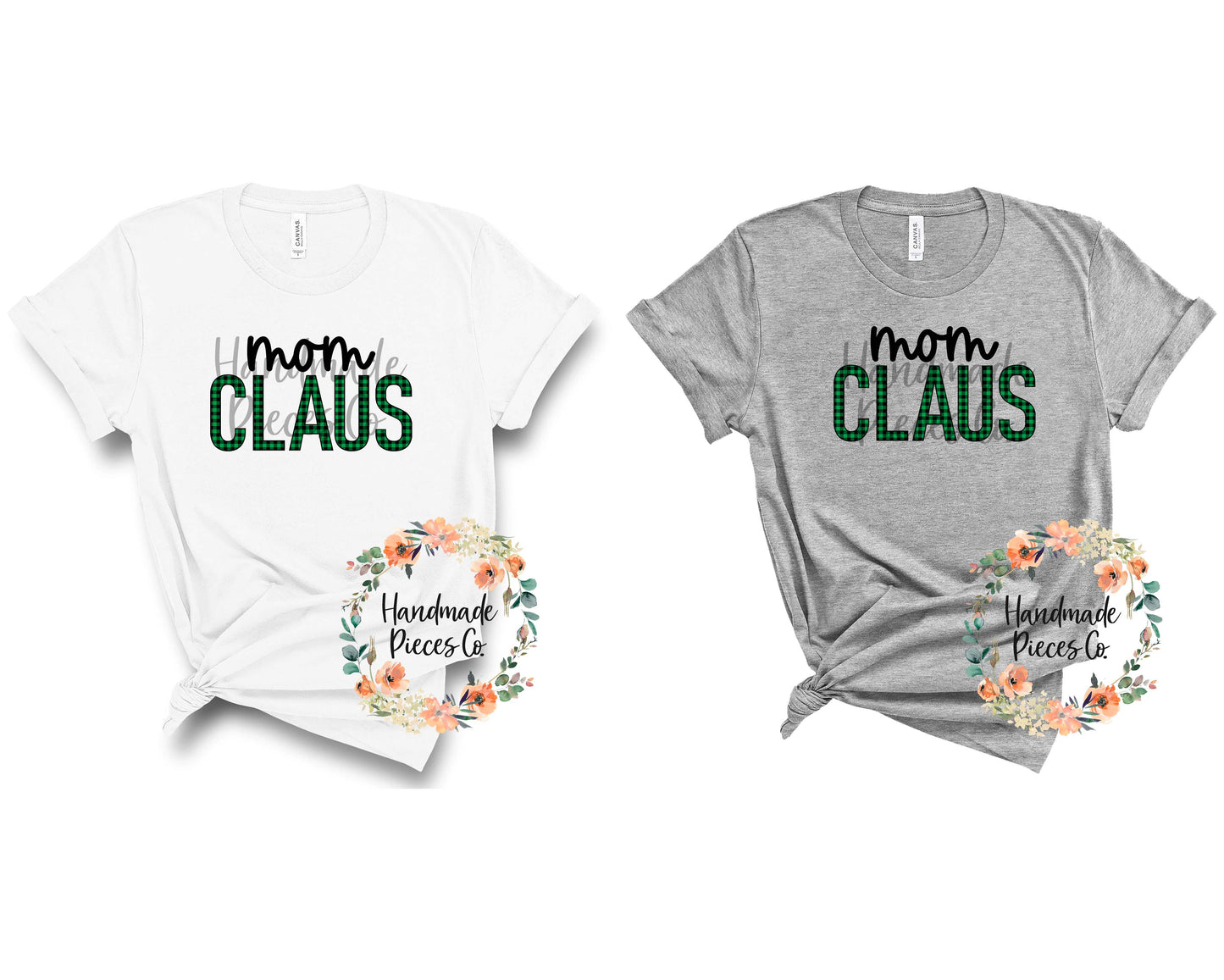 Mom Claus, Green Buffalo Plaid - Digital Download