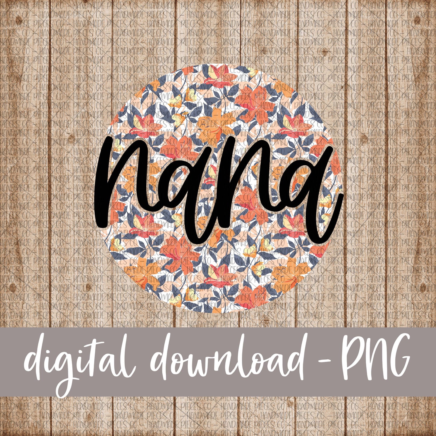 Nana Round, Floral 7 - Digital Download