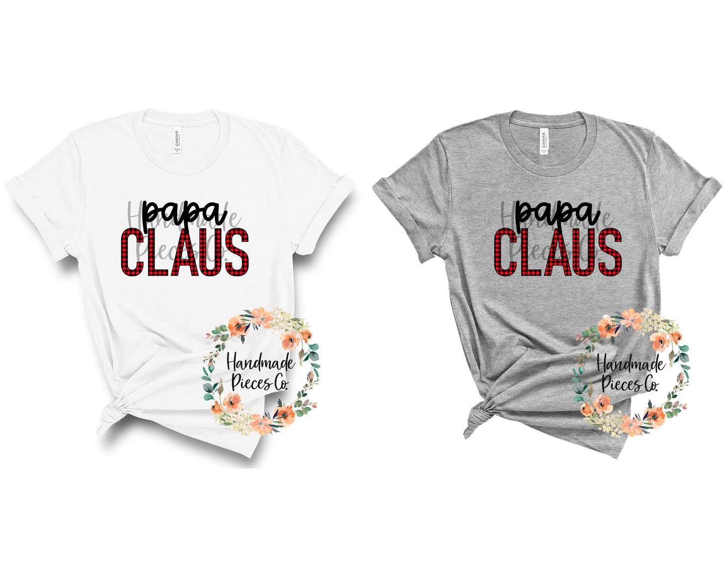 Papa Claus, Red Buffalo Plaid - Sublimation or HTV Transfer