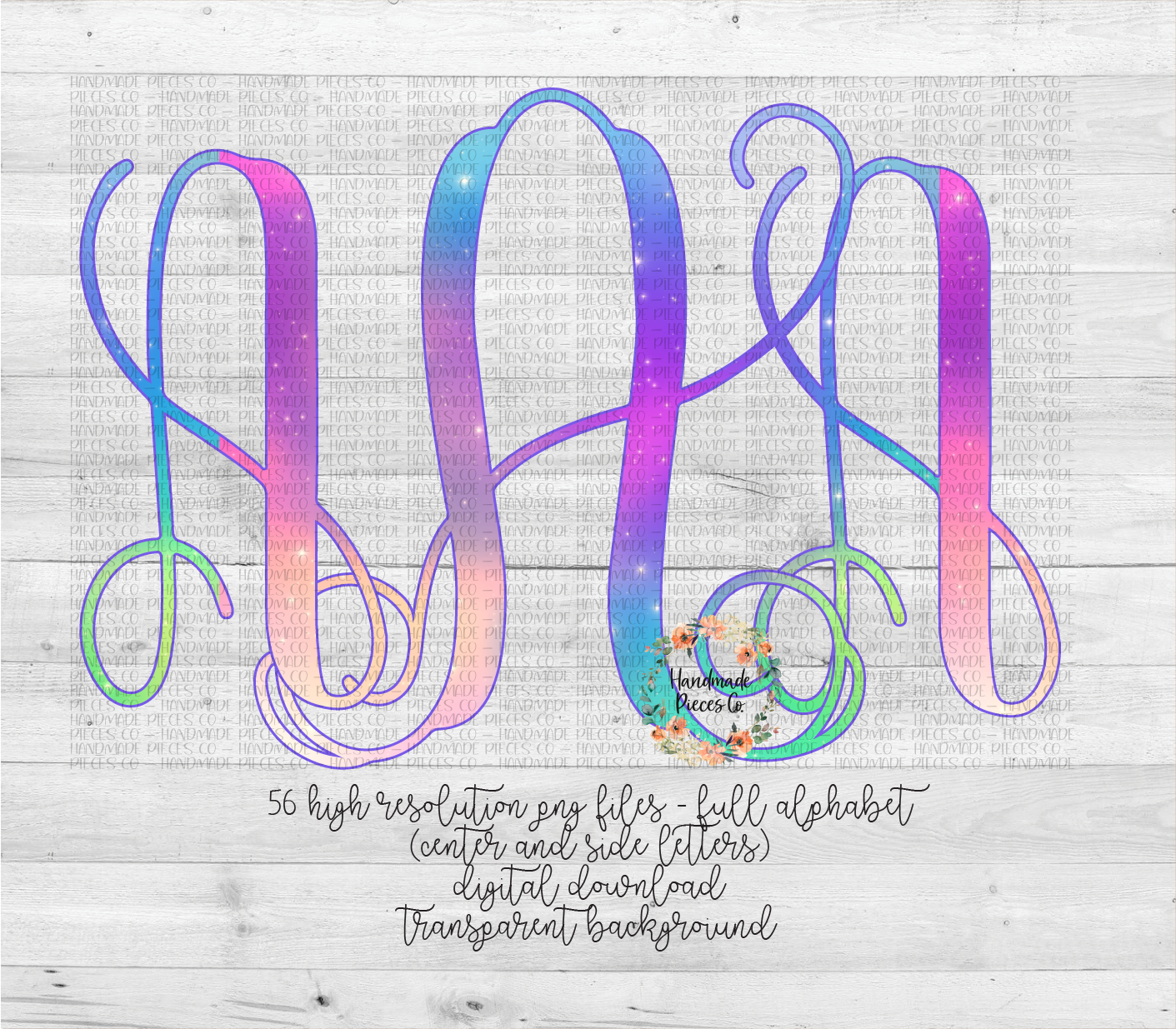 Galaxy Monogram, Version 1 - Multiple Styles - Digital Download