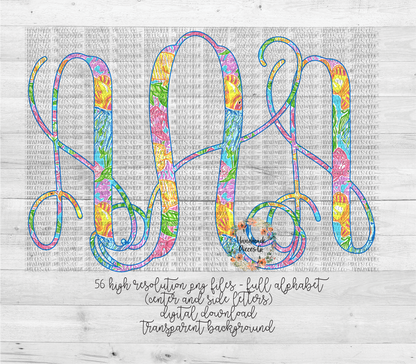 Under the Sea Monogram - Multiple Styles - Digital Download