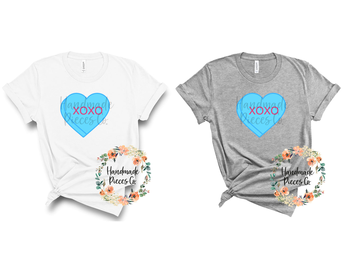 XOXO Candy Heart, Blue - Sublimation or HTV Transfer