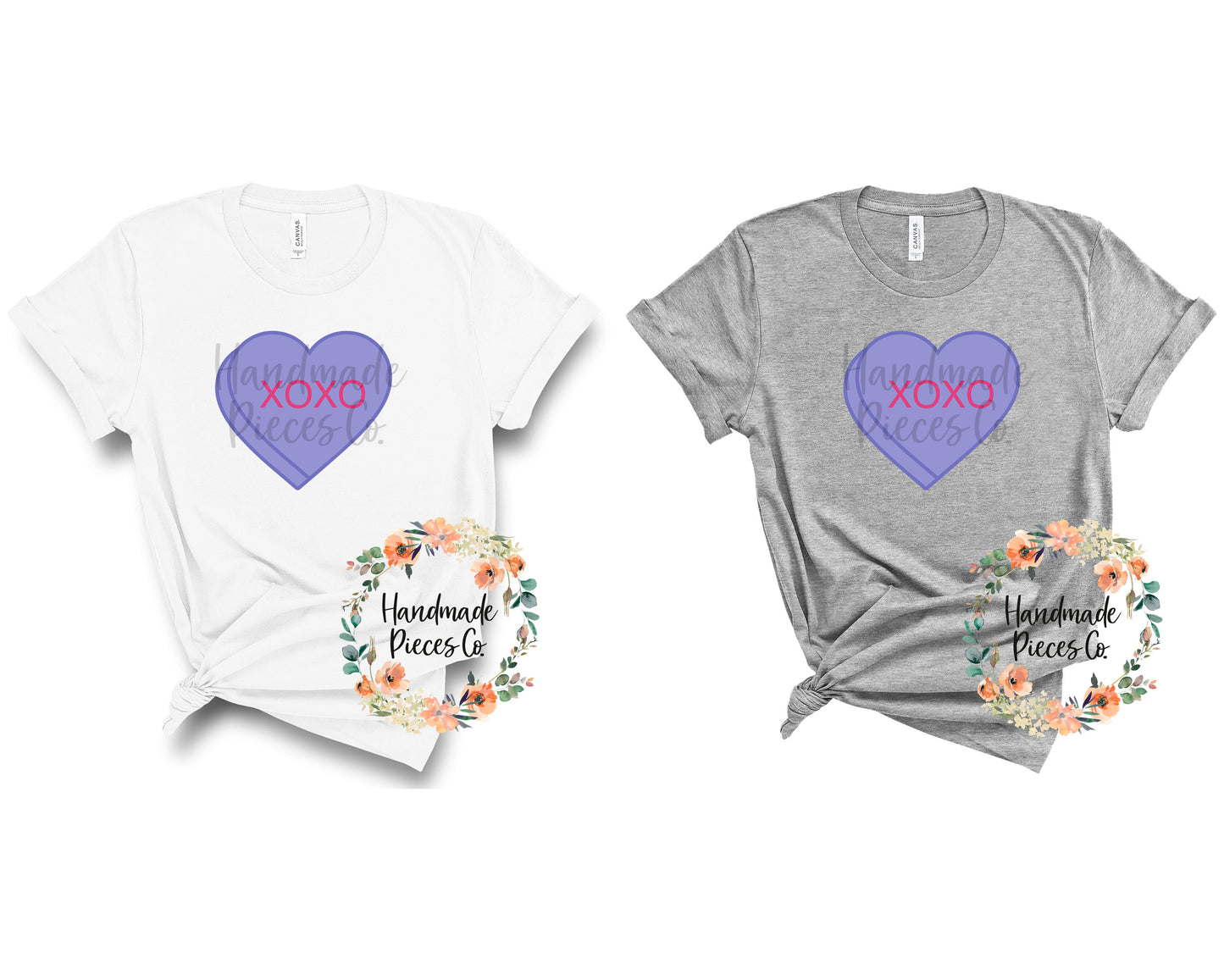 XOXO Candy Heart, Purple  - Sublimation or HTV Transfer