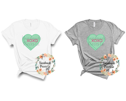 XOXO Candy Heart, Green - Digital Download